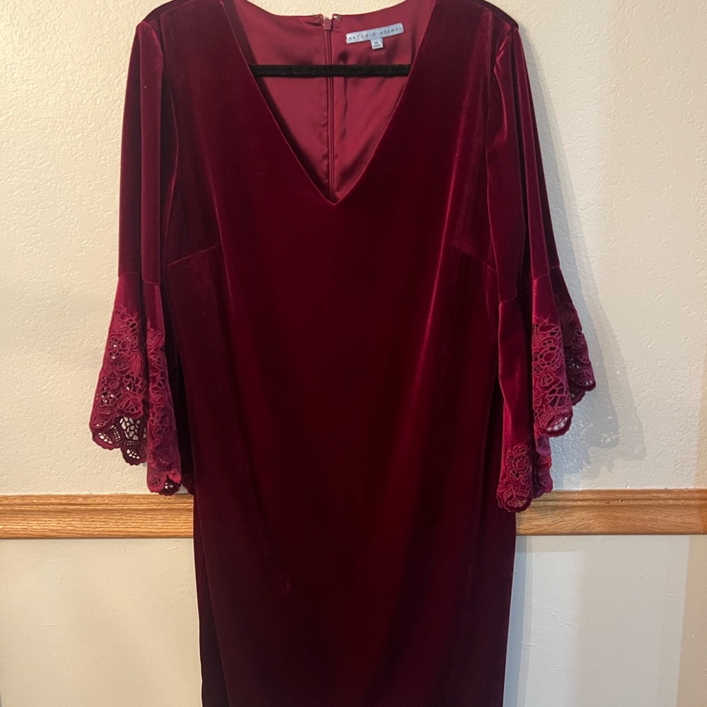 ANTONIO MELANI Burgundy Dress